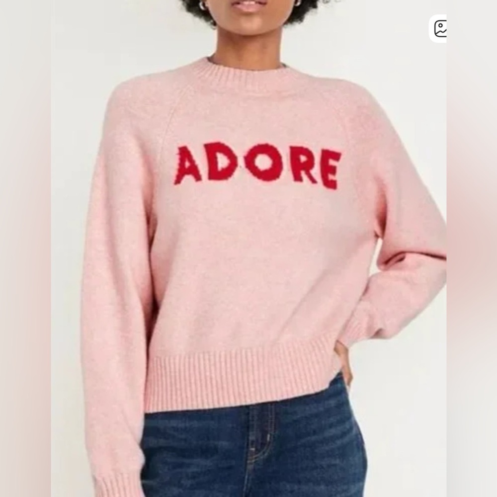 Old Navy Pink Crew Neck Sweater
